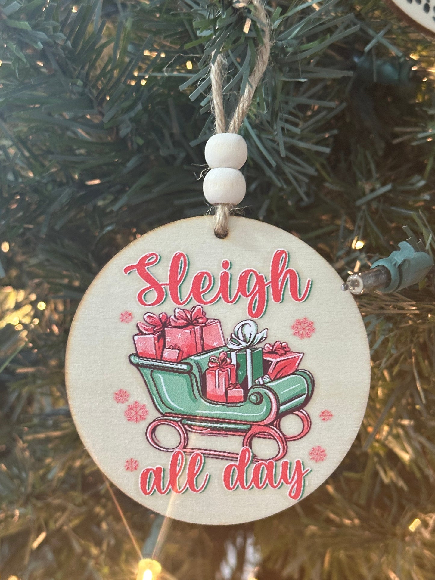 3” Christmas Ornaments WITH bow