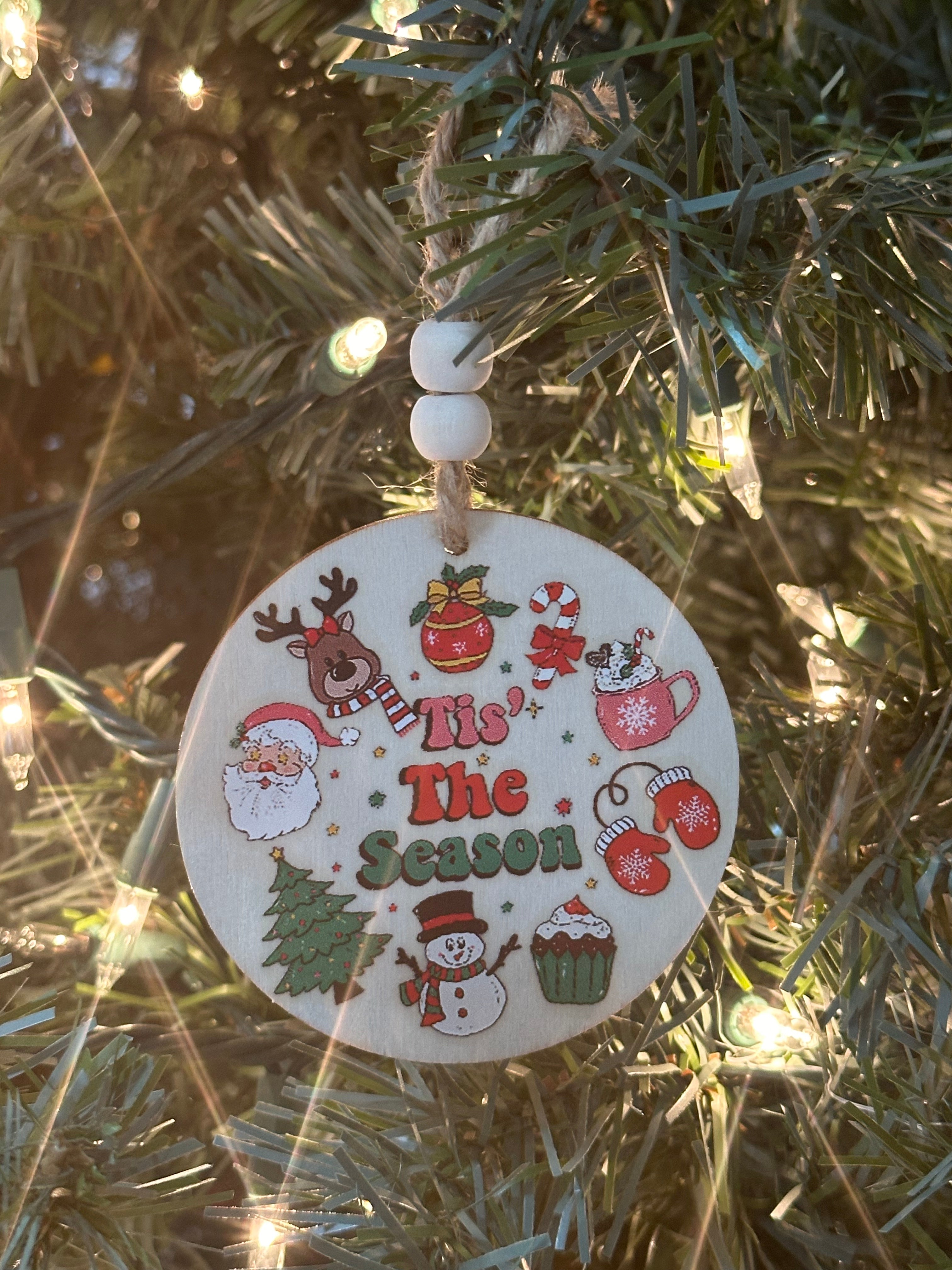 3” Christmas Ornaments WITH bow