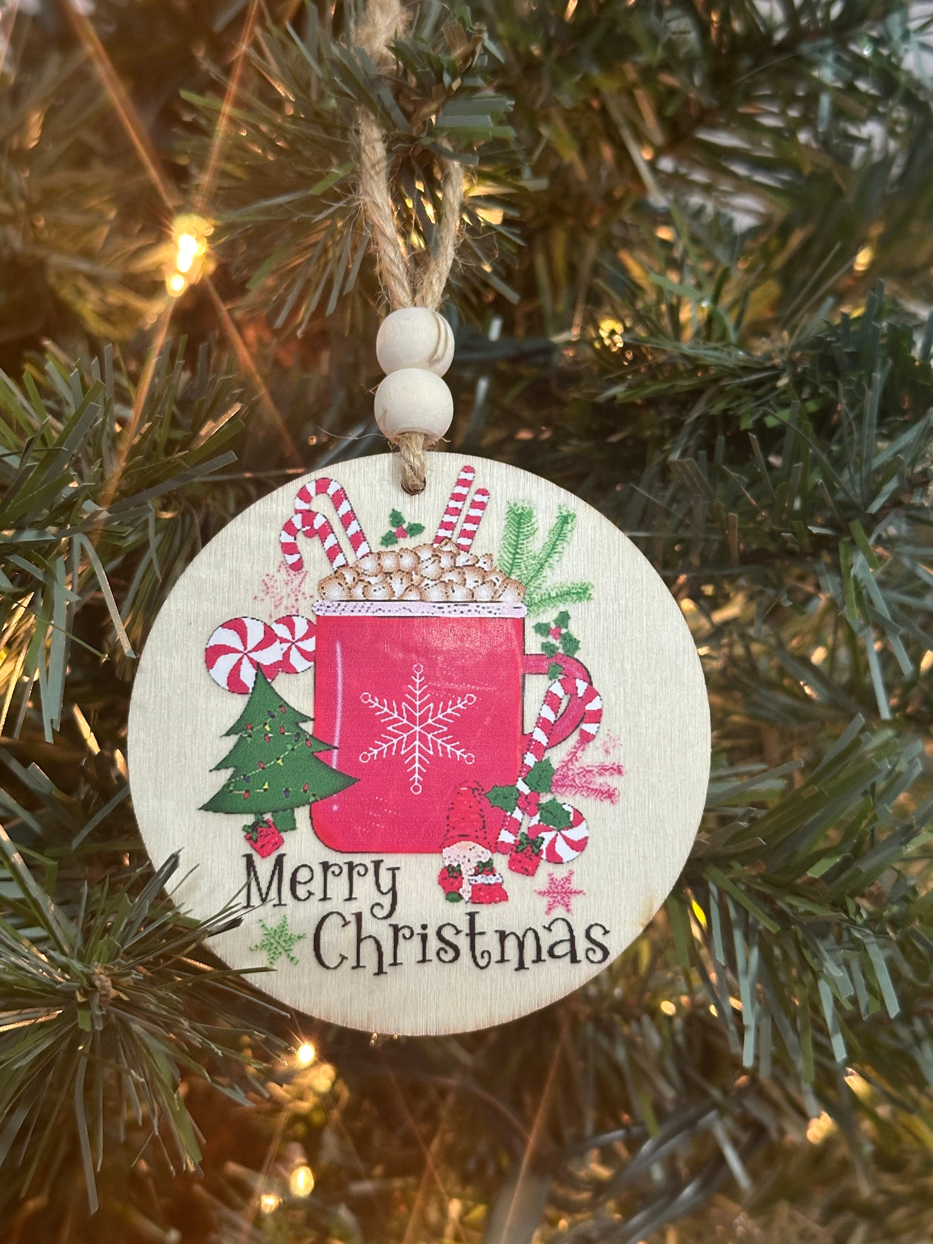 3” Christmas Ornaments WITH bow