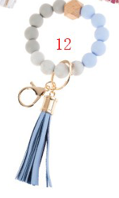 Silicone Keychain with tassel