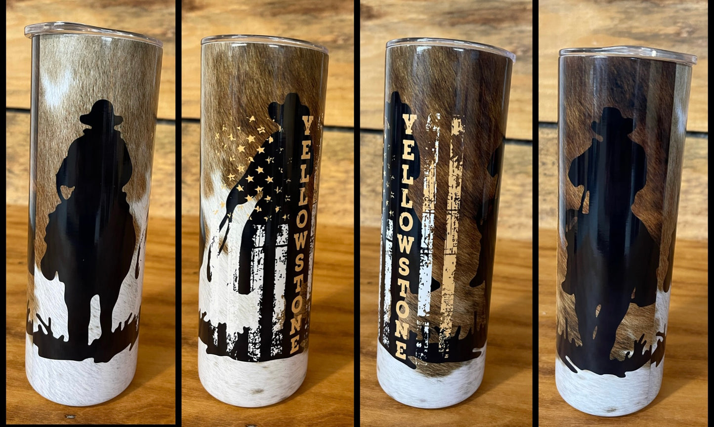 Yellowstone horses 20oz tumbler