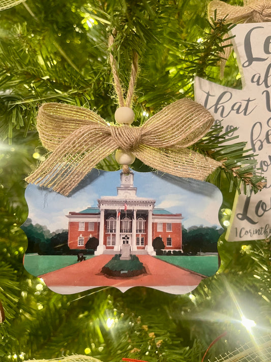 LC court house Ornament (2-sided)